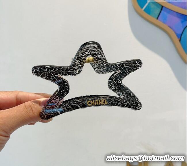 Buy Inexpensive Chanel Star Hair Clip with Pearls 0912 Black 2024