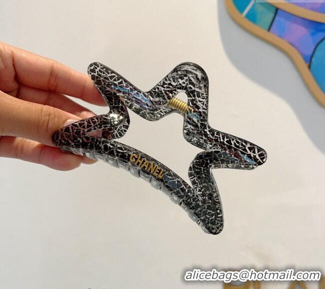 Buy Inexpensive Chanel Star Hair Clip with Pearls 0912 Black 2024
