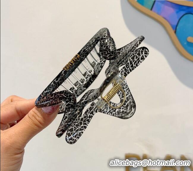 Buy Inexpensive Chanel Star Hair Clip with Pearls 0912 Black 2024