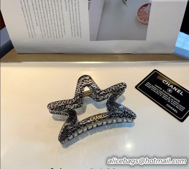 Buy Inexpensive Chanel Star Hair Clip with Pearls 0912 Black 2024