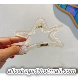 Famous Brand Chanel Star Hair Clip with Pearls 0912 White 2024