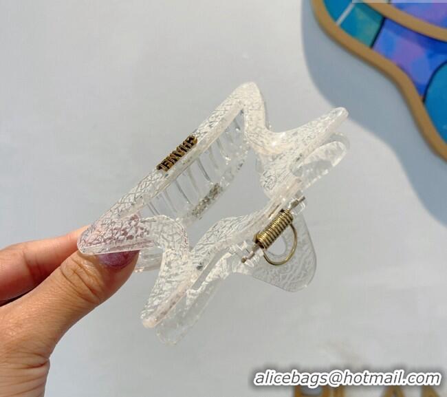 Famous Brand Chanel Star Hair Clip with Pearls 0912 White 2024