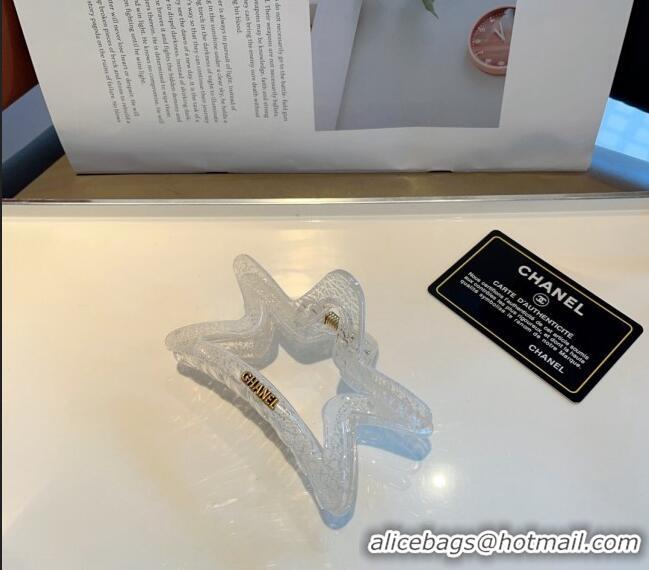 Famous Brand Chanel Star Hair Clip with Pearls 0912 White 2024