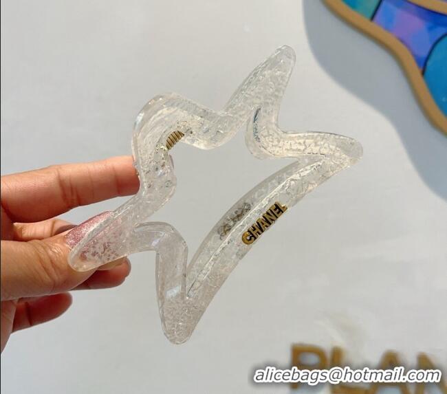 Famous Brand Chanel Star Hair Clip with Pearls 0912 White 2024