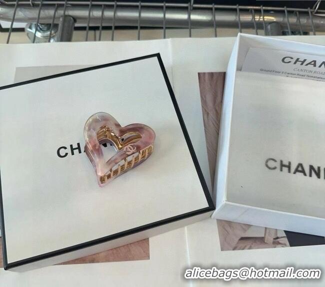 Grade Design Chanel Heart Hair Clip 0912 Light Purple 2024