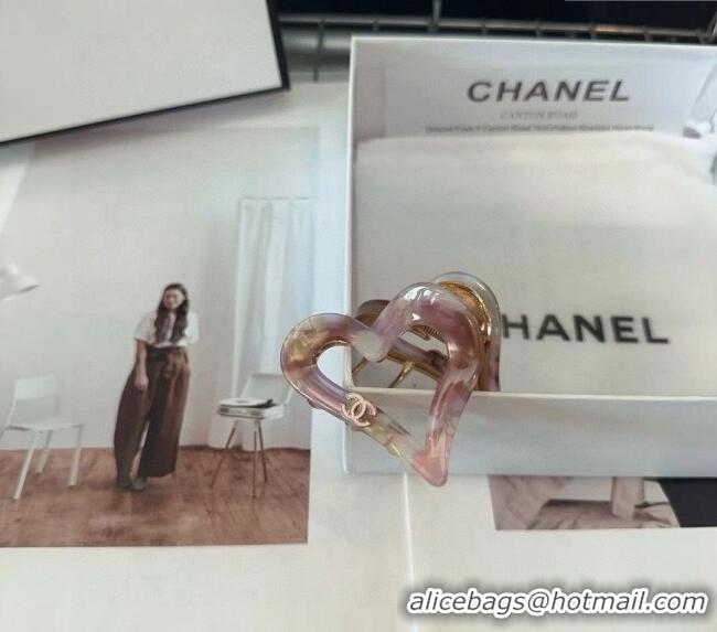 Grade Design Chanel Heart Hair Clip 0912 Light Purple 2024