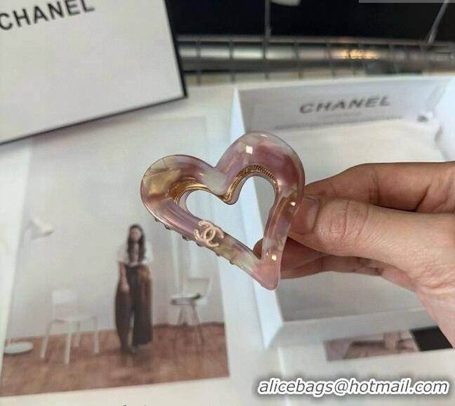 Grade Design Chanel Heart Hair Clip 0912 Light Purple 2024