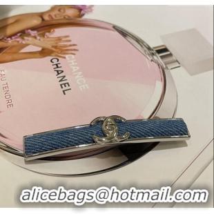 Top Quality Chanel Denim Hair Clip 0912 Blue 2024