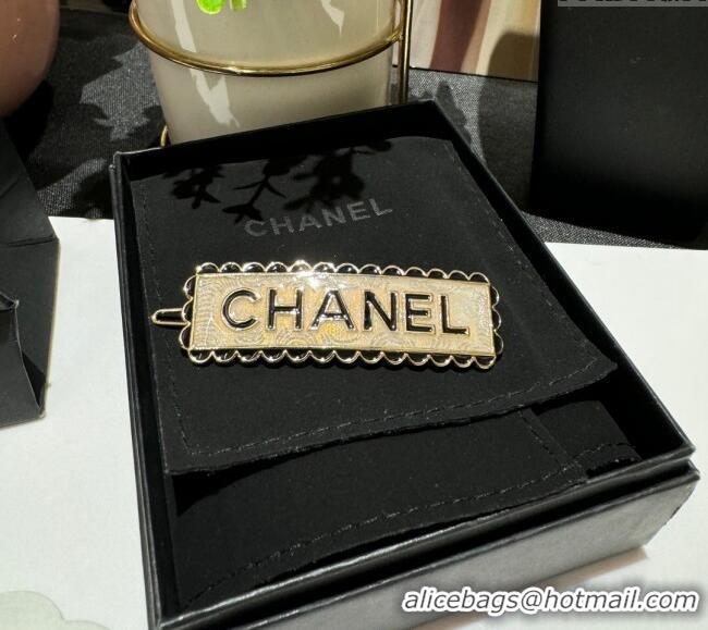 Famous Brand Chanel Hair Clip 0912 Gold/Black 2024