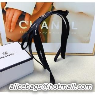 Well Crafted Chanel Bow Headband CH101040 Black 2024