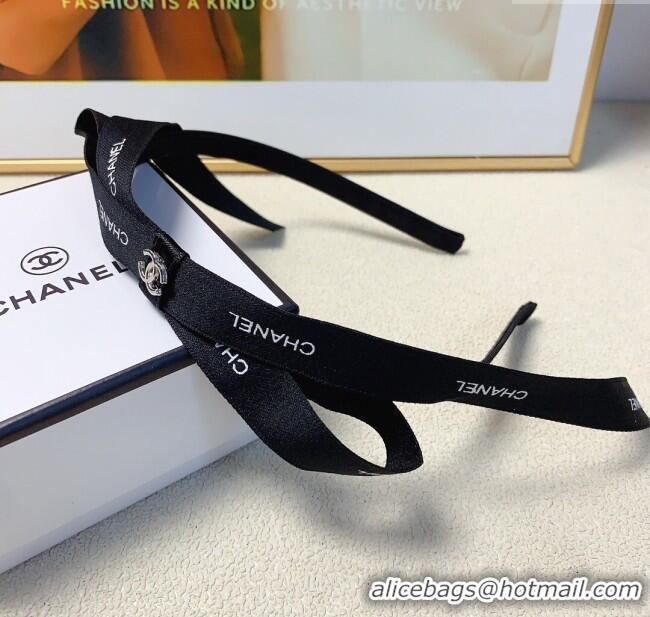Well Crafted Chanel Bow Headband CH101040 Black 2024