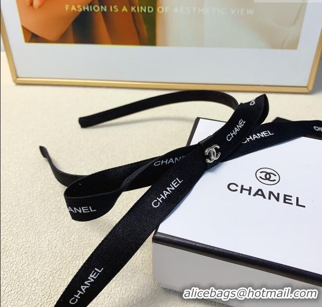 Well Crafted Chanel Bow Headband CH101040 Black 2024
