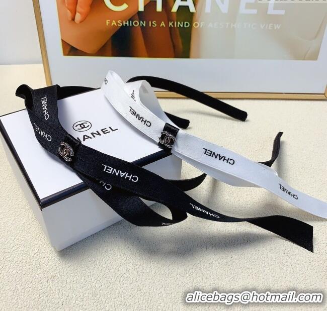 Well Crafted Chanel Bow Headband CH101040 Black 2024
