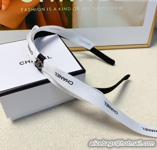 Cheap Design Chanel Bow Headband CH101040 White 2024