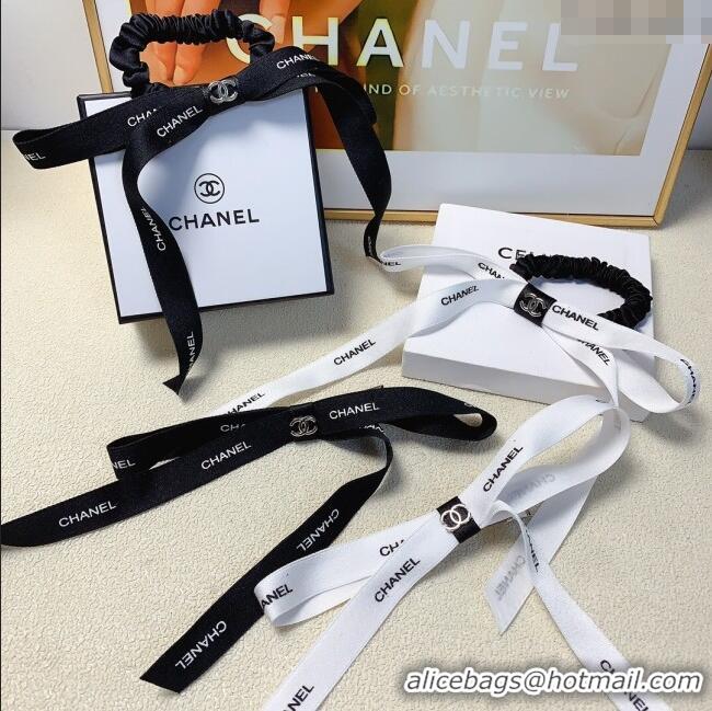 Promotional Chanel Bow Hair Tie CH101041 White 2024