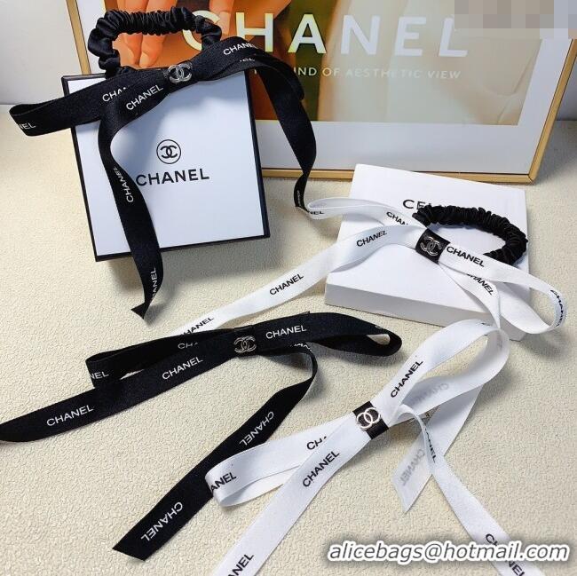 Promotional Chanel Bow Hair Tie CH101041 White 2024