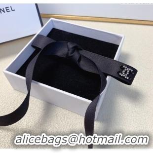 Fashion Discount Chanel Bow Hair Tie CH101042 Black 2024