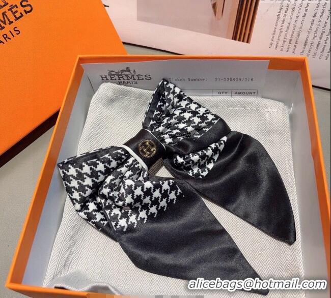 Trendy Design Hermes Bow Hair Clip 1023 Black 2024