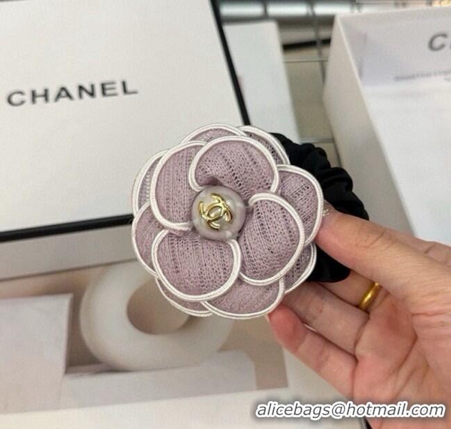 Pretty Style Chanel Camellia Bloom Hair Ring 1023 Purple 2024