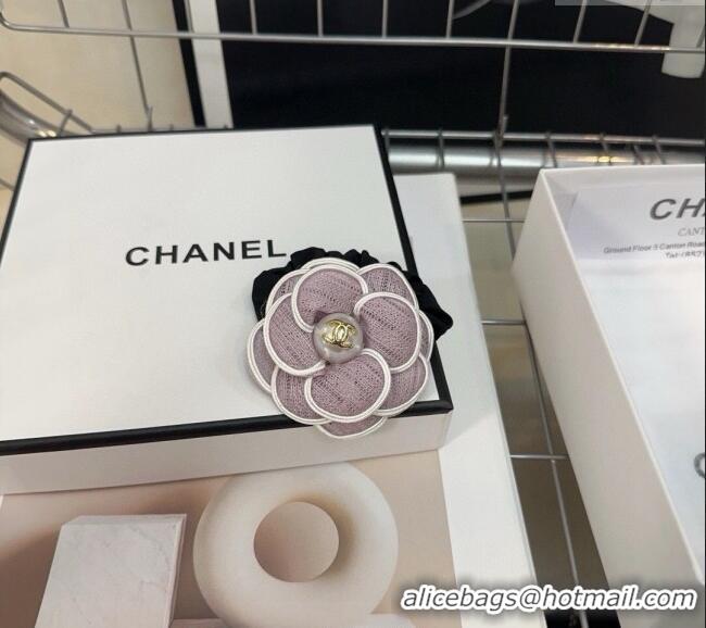 Pretty Style Chanel Camellia Bloom Hair Ring 1023 Purple 2024