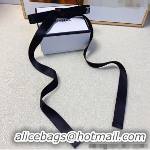 Trendy Design Chanel Long Bow Hair Clip AAA428 Black 2024