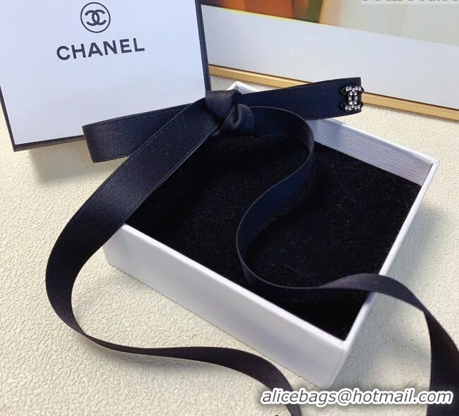 Trendy Design Chanel Long Bow Hair Clip AAA428 Black 2024