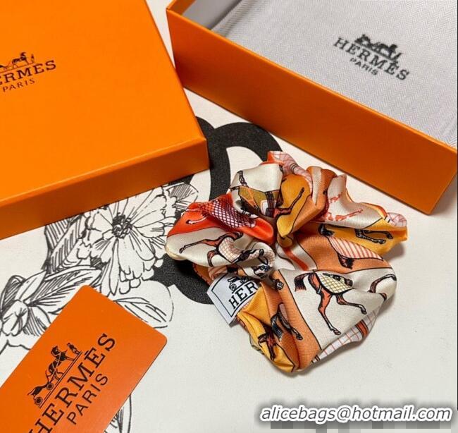 Grade Quality Hermes Printed Hairring 1129 Orange 2024