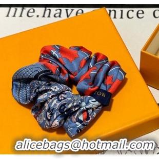 Best Price Louis Vuitton Printed Hairring 1129 Blue 2024