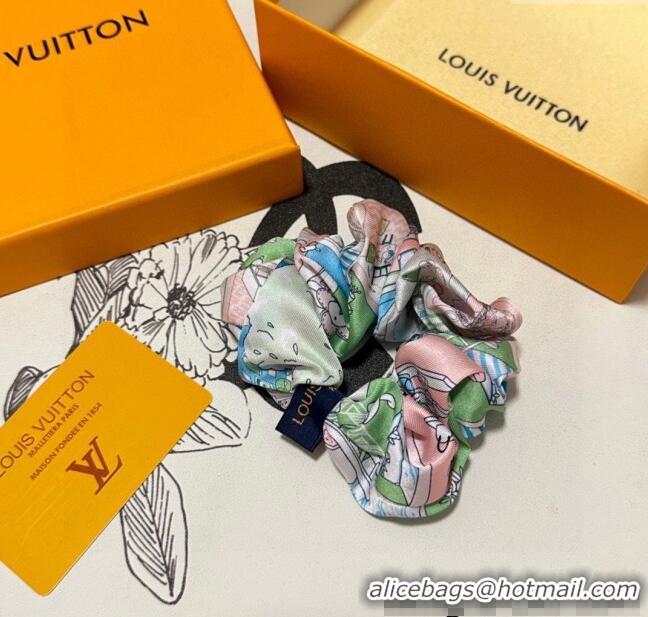 Famous Brand Louis Vuitton Printed Hairring 1129 Green/Multicolor 2024