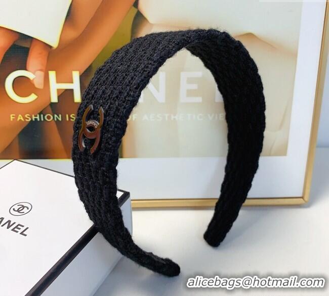 Hot Style Chanel Crochet Headband 1129 Black 2024