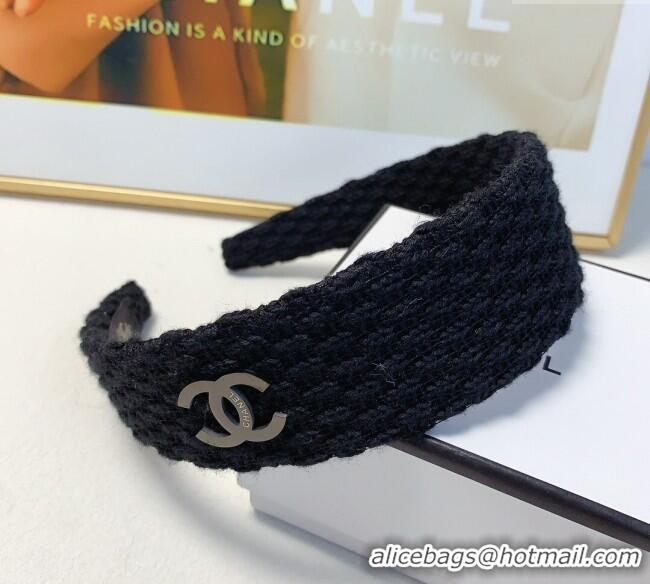 Hot Style Chanel Crochet Headband 1129 Black 2024