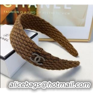 Top Grade Chanel Crochet Headband 1129 Khaki 2024