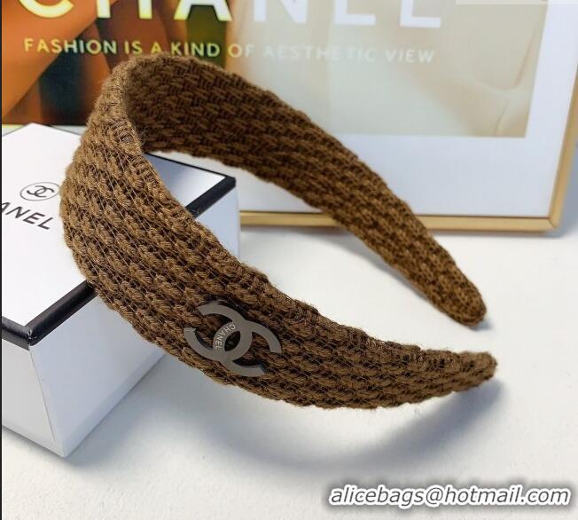 Top Grade Chanel Crochet Headband 1129 Khaki 2024