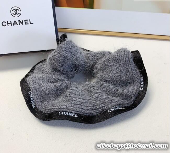 Luxury Discount Chanel Knit Hairring 1129 Black 2024