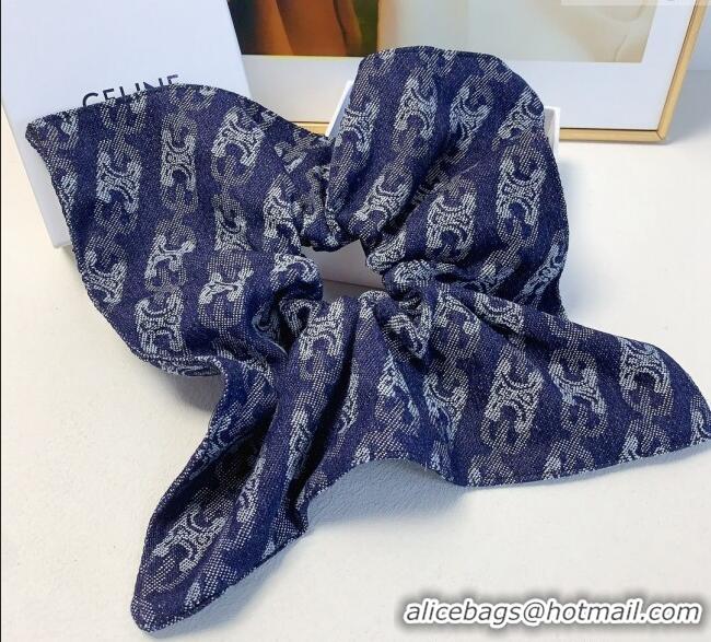 Promotional Celine Denim Square Hairring 1129 Dark Blue 2024