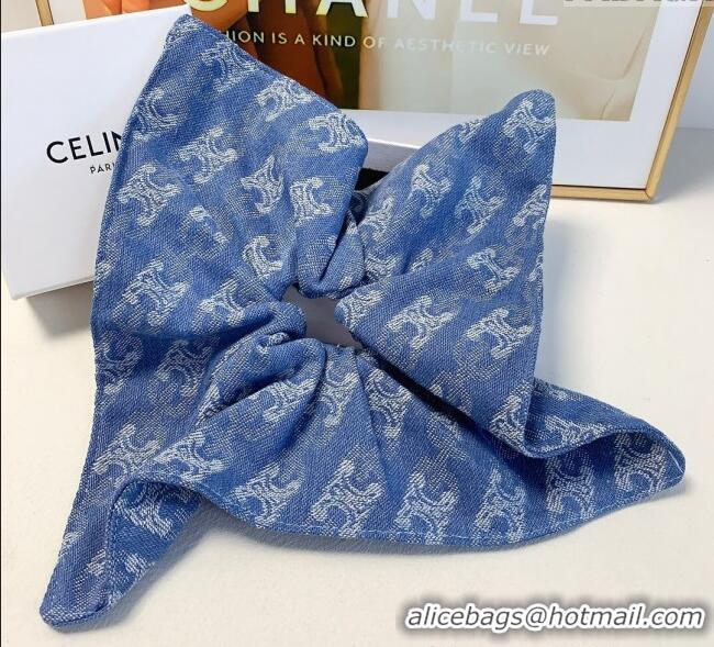 Low Cost Celine Denim Square Hairring 1129 Light Blue 2024