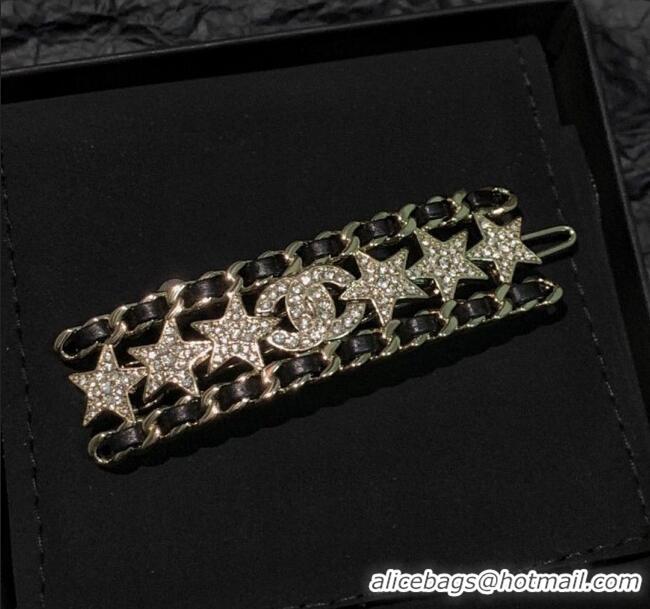 Buy Cheapest Chanel Hair Clip CH113001 Black 2024