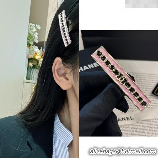 Grade Quality Chanel Hair Clip CH113002 Pink 2024