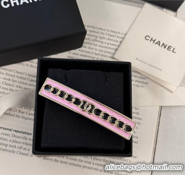 Grade Quality Chanel Hair Clip CH113002 Pink 2024