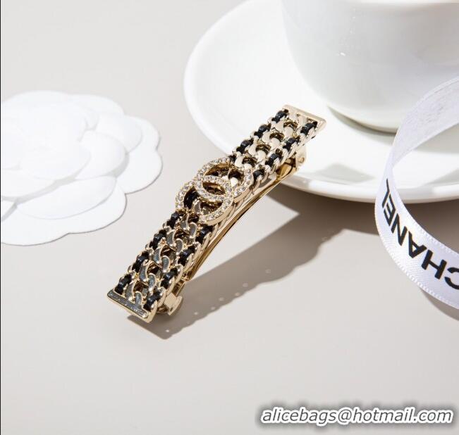 Fashion Discount Chanel Hair Clip CH113003 Black/Gold 2024