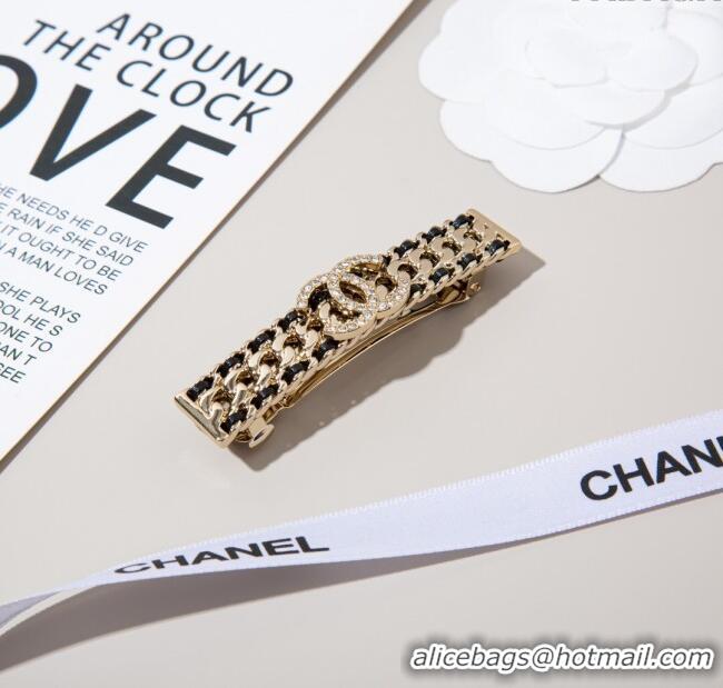 Fashion Discount Chanel Hair Clip CH113003 Black/Gold 2024
