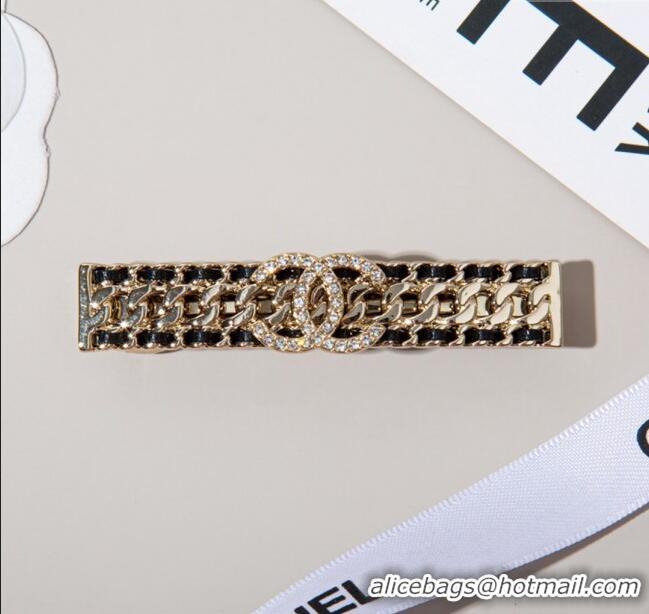 Fashion Discount Chanel Hair Clip CH113003 Black/Gold 2024