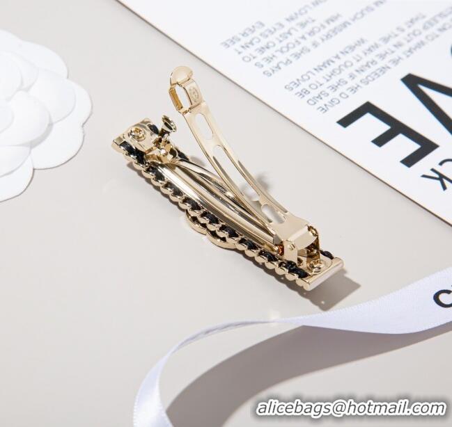 Fashion Discount Chanel Hair Clip CH113003 Black/Gold 2024