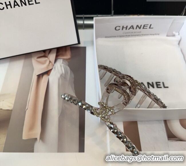 Low Cost Chanel Hair Clip with Strass 0311 Grey 2025