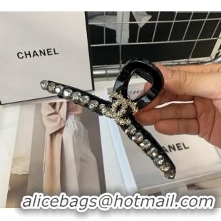 Good Product Chanel Hair Clip with Strass 0311 Black 2025