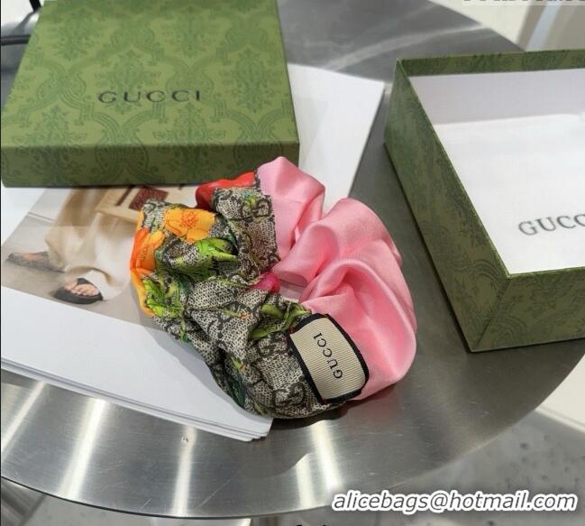 Most Popular Gucci Flora Printed Hairring G0311 Pink 2025