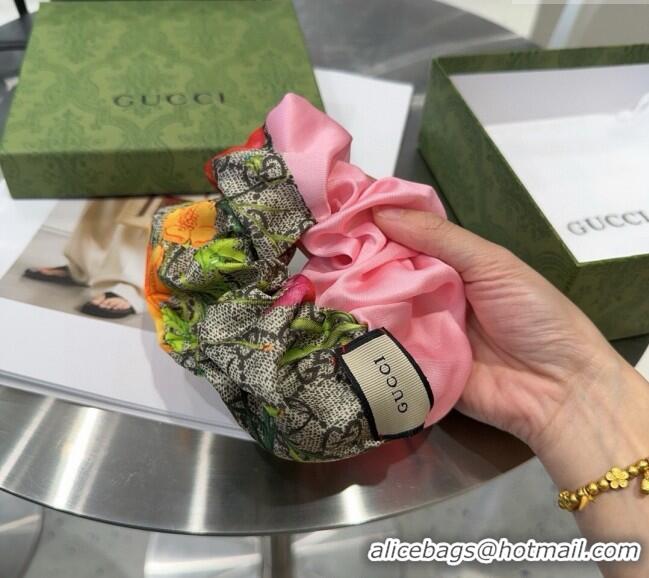 Most Popular Gucci Flora Printed Hairring G0311 Pink 2025