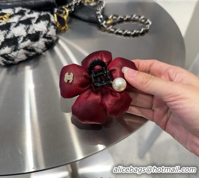Buy Luxurious Chanel Bloom Hair Clip 0311 Red 2025
