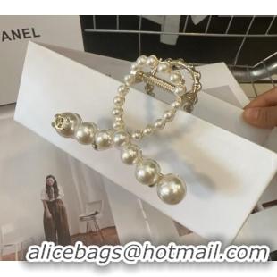 Top Design Chanel Pearls Allover Hair Clip CH0311 2025