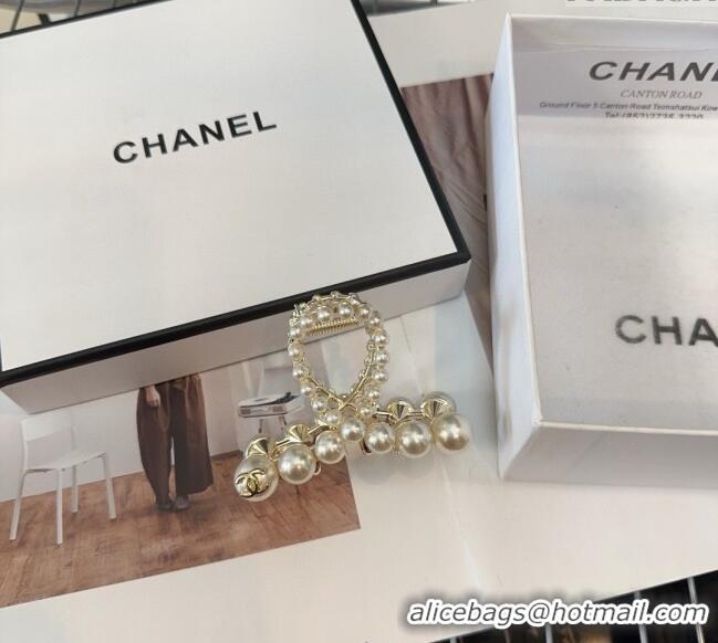 Top Design Chanel Pearls Allover Hair Clip CH0311 2025